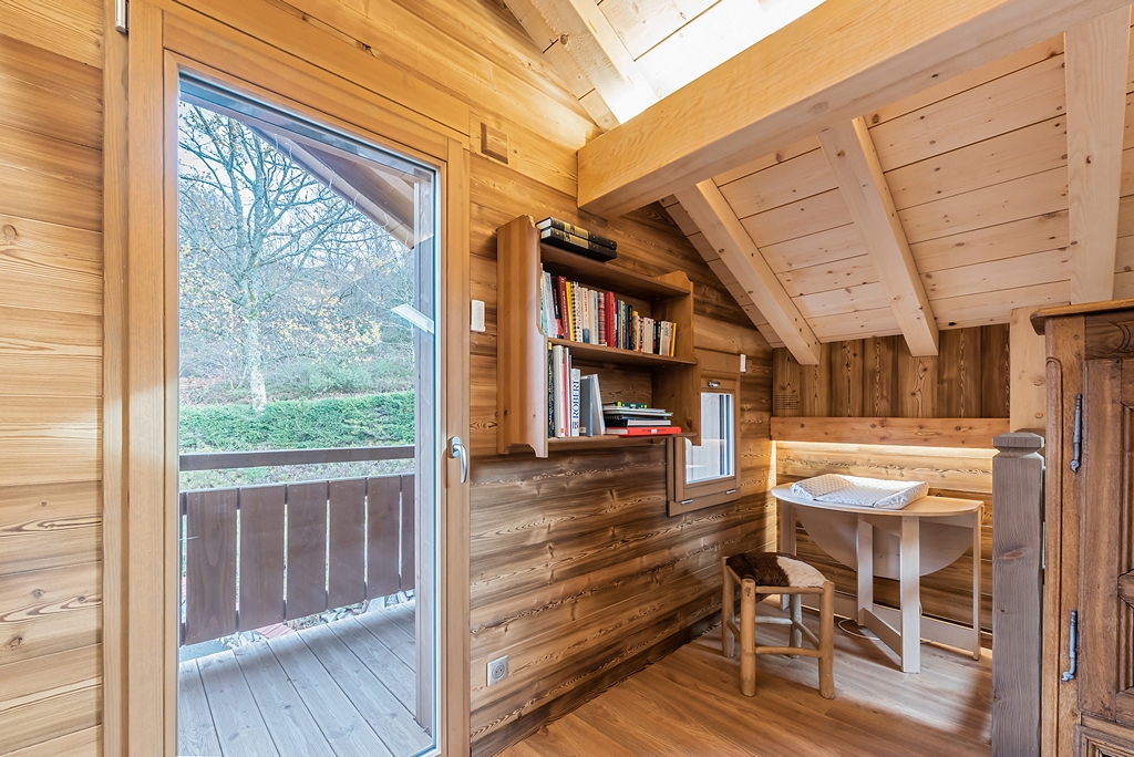 bibliotheque chalet luxe gerardmer