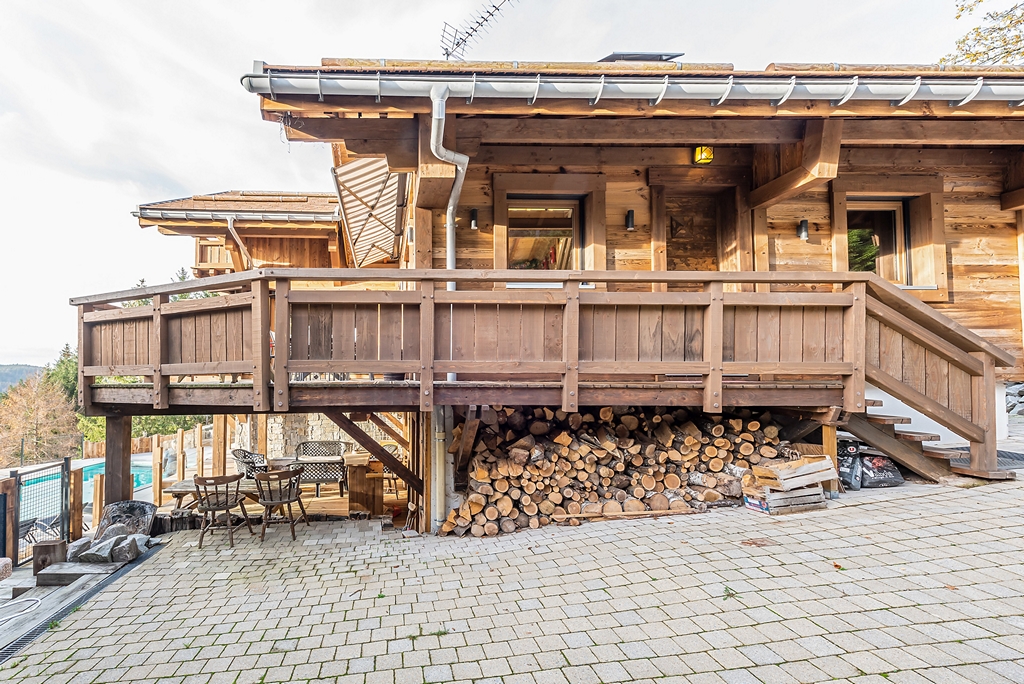 terrasse chalet ski vosges